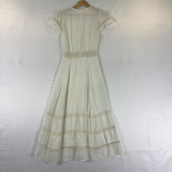 Reformation Lace Trim Midi Dress - Picture 5 of 7